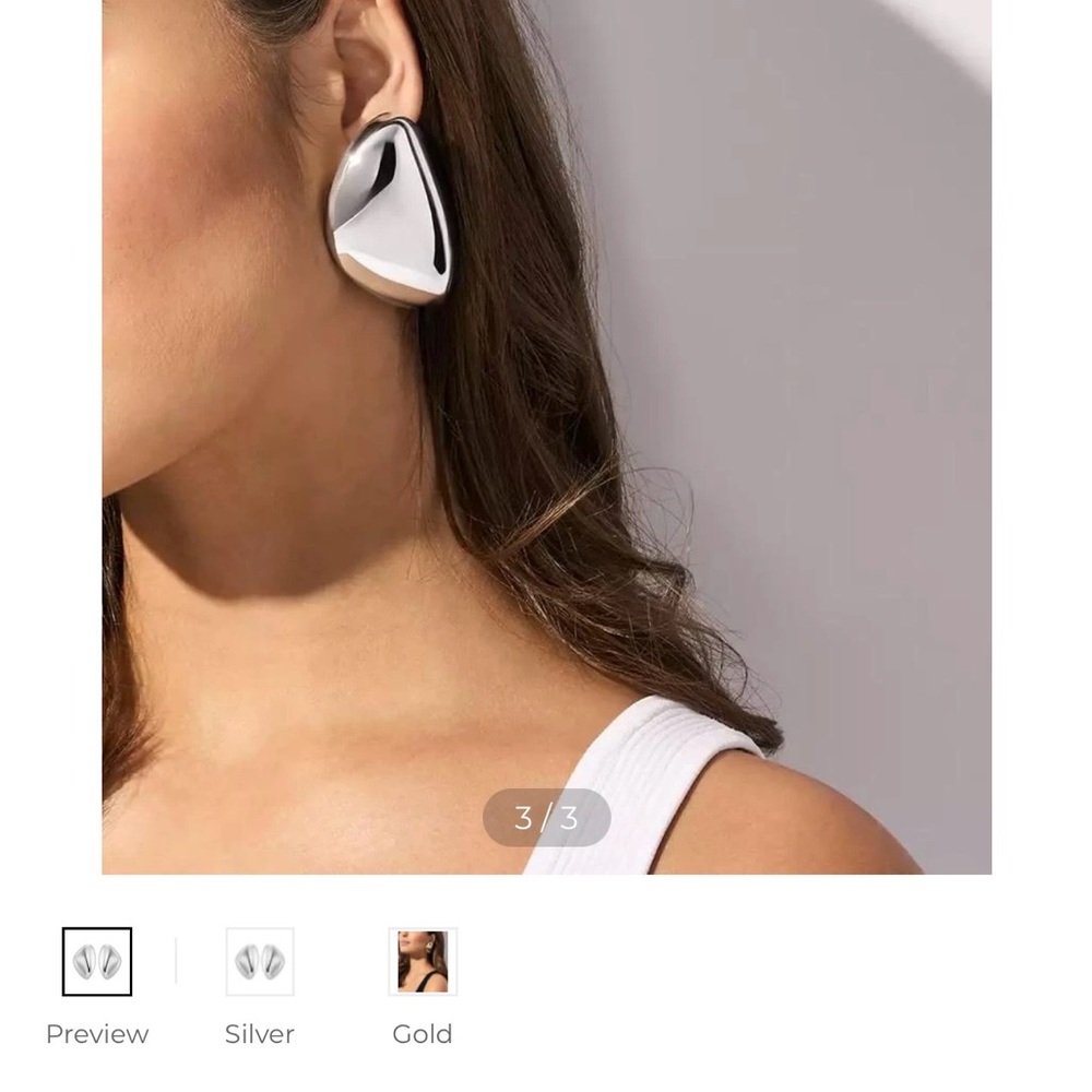 Michael Kors
Brass Pebble Statement Earrings